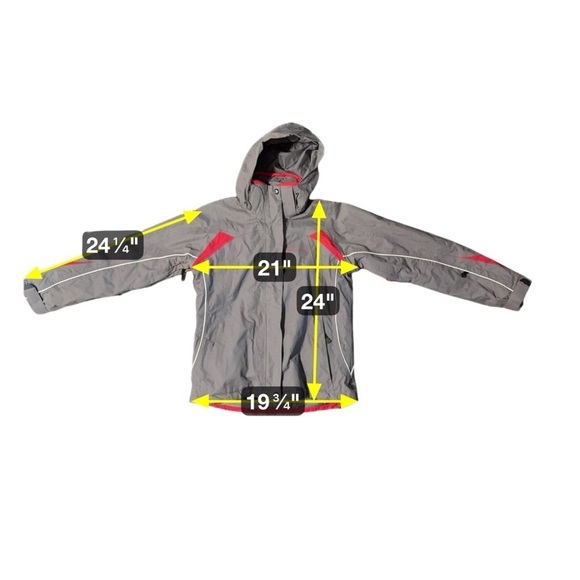 dare2be Hydrofort Women’s Size 8 Ski/ Snowboard Jacket W/Detachable Hood Gray - Picture 3 of 15